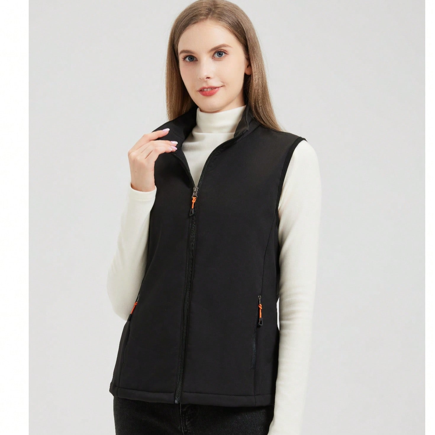 Pieza Chaleco para mujer de deportes al aire libre de otoño/invierno, chaleco casual, chaleco de softshell, chaleco adelgazante para mujer, forrado t