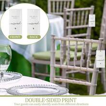 36pcs Wedding Chair Reserved Signs,Modern Acrylic Wedding Reserved Sign,Reserved Table Decor, Reserved Hanging Sign For Chairs, Acrylic Seat Reserved Signs With Ribbon,Wedding Decor,Home Decor ,Room Decor Party Favors Bride,Graduation Summer Birthday Gifts Beach Back To School School Supplies