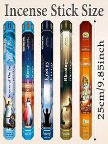 18pcs Incense Sticks With Incense Holder, Long Lasting Fragrance, Artificial Wooden Material, Suitable For Home, Camping, Yoga, Holidays And Gifts - Multicolor - View 9