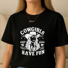 Camiseta Feminina Desenho Personagens Animado Amigos 100% Algodão Versátil Modelo Casual 2025 Envio Ja - Preto - Visão 1
