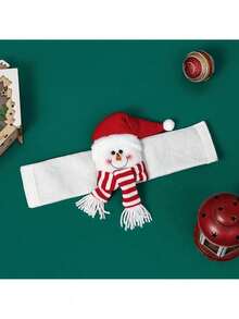 Fivela de cortina de Natal em formato de boneco de desenho animado para decoração de casa, decoração natalina para quarto e sala.