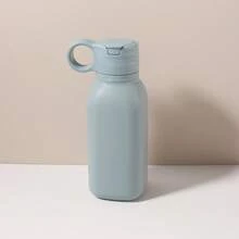 450ML 兒童矽膠吸管水瓶，純色便攜戶外運動水杯 - 彩色 - 查看 13