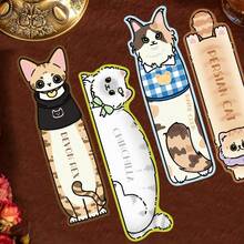 30pcs Cute Cat Themed Bookmarks, Colorful Cartoon Pattern, Suitable For Books, Phone Cases, Diaries, Single-Sided Design, Blank Back