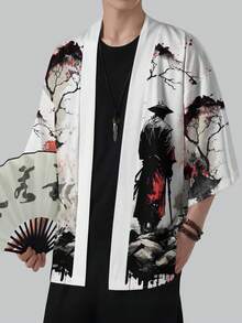 男士休闲和服开衫，中国风汉服开衫，休闲夏装