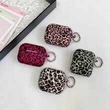 Cheetah,Leopard Print Leopard Print Soft Silicone Protective Case For Apple Bluetooth Earphones, Foldable And Lightweight - Multicolor - View 3