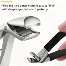 5 pièces Set de coupe-ongles ergonomique pour ongles épais - Acier inoxydable, sans parfum, bord de lame concave, comprend une lime à ongles, idéal pour les ongles de pieds et de mains, outils de soins des ongles Design ergonomique Coupe-ongles à bord tranchant