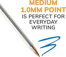 BIC Cristal Xtra Smooth Ballpoint Pen, Medium Point (1.0mm), Blue, 10-Count - 黑色 - 查看 10