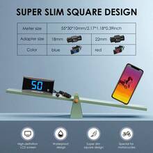 Un termómetro para motociclistas que muestra el termómetro - Indicador digital de temperatura del agua - Sensores de metal impermeables - Sensores para medidor de presión - Termómetro KOSO+