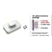 3-10mm Magnetic Window Cleaner Tool, Household High-Rise Double-Layer Hollow Strong Magnetic Double-Sided Glass Scraper Brush Cleaning Window Tool - White - View 17