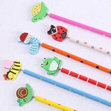 12/6/3支8.46英寸随机卡通汽车和船铅笔，创意卡通HB铅笔，适用于办公室、学校用品、学生礼物、节日礼物 - 彩色 - 查看 6