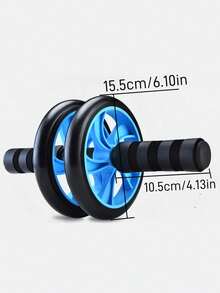 1pc Beginner Ab Wheel, Abdominal Roller Wheel, Silent Fitness Core Trainer, Unisex Home Workout Equipment For Abs Muscle - Blue - View 4