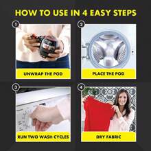 Dylon Washing Machine Fabric Dye Pods 2 Pack 350g Each For Clothes, Home Textiles And Soft Furnishings, Convenient Solution For Colouring And Reviving Fabrics At Home - Tulip Red - View 2