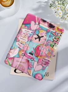 旅行装 iPad 保护套,兼容 iPad 9.7/10.2/10.5/10.9/12.9/Pro 11(第十代),兼容三星 Galaxy Tab S6 Lite 10.4 英寸,兼容 Kindle Paperwhite 第十二代(2024 年款),Kindle(第十一代)(2022 年发布),柔软防震保护,智能支架/自动唤醒/睡眠功能 - 彩色 - 查看 3