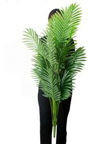 1 pieza Planta artificial grande de 120cm, Árbol de palma falso, Hojas de palma tropical, Imitación de árbol de palma, Árbol alto, Toque realista para interiores, Hojas de bambú con caparazón de tortuga de plástico, Adecuado para decoración del hogar, cocina, exterior, oficina, maceta no incluida - Multicolor - Ver 4