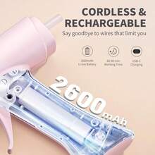 2600mAh Wireless Hot Melt Glue Gun, Rechargeable Lithium Battery Powered For DIY, School, Home Repair