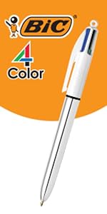 BIC 4-Color 3+1  Ballpoint Pen With Red, Blue,  Ink And 0.7 Mm Mechanical Pencil, 1-Count In Assorted Ink - 粉紅色金屬桶 - 查看 2