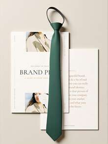 1 条男士 5 厘米纯色拉链领带，西装衬衫装饰，适合日常聚会和商务场合