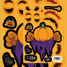 8/24/40/80 pezzi Adesivi decorativi per Ognissanti, Adesivi a tema Ognissanti, Gadget per feste di Ognissanti, Forniture per attività e artigianato