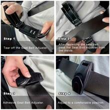 مُعدِّل حزام أمان السيارة من البولي بروبلين - مناسب لتثبيت الرقبة والكتف، مشبك ضغط السيارة، مشبك أمان المقعد، تصميم بسيط، ملمس ناعم، يوفر تجربة قيادة مريحة، اكسسوارات السيارة، اكسسوارات حزام الأمان، تصميم مشبك أنيق