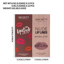 24 Pcs Lip Liner Set Gift Box Makeup Matte Long-Lasting Lip Outlining Easy-To-Color Lip Liner 24 Pcs Easy To Apply Lip Pencils, Assorted Shades, Smooth Contouring For Perfect Lips, Cosmetics Gifts For Women Halloween - 24 CÁI - Xem 3