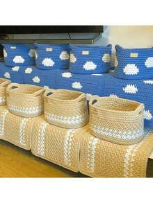 1/3 件 T 恤纱线,机织面料针织纱线,用于钩编和编织包、靠垫、玩偶、手工艺品钩编项目 - 彩色 - 查看 10