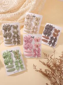 8 件/套极简主义蝴蝶结发夹，波西米亚针织蝴蝶女孩发夹，马尾辫夹，适合节日派对、旅行、时尚发饰套装 - 蝴蝶結髮夾 - 查看 2