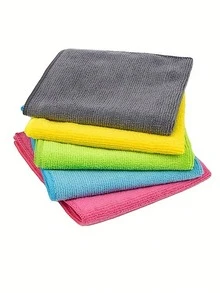 10/20/30 Pieces/Pack Multi-Color Cleaning Microfiber Towel Set - Various Quantities To Choose From, Kitchen, Bathroom, Home, Housewares - Multicolor - View 5