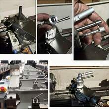 12pcs Mini Adjustable Precision Tool Set With Knob And Lever, Includes Pool Cue Repair Tool And Quick Change Knife Holder, Suitable For Lathe, Handcraft DIY Projects