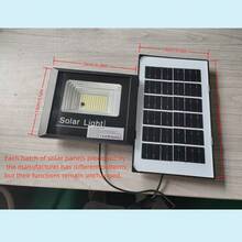 1 pieza Foco solar exterior de alta luminosidad, sin costo eléctrico, bombilla LED de 30W/100W/200W/300W/500W/700W/1000W, luz blanca brillante, para granero, jardín, garaje, camino, patio, césped, balcón, foco de solar, con cable y control remoto