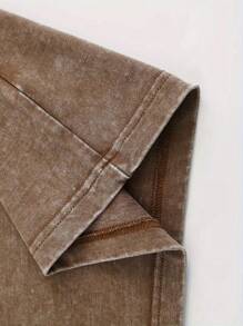 230g Washed, Halloween Town Printed T-Shirts, High-Quality Batik Cotton Vintage Fashion Brand T-Shirts, Beach Essential, Men's Summer T-Shirts, Holiday Gifts, Perfect Gifts.