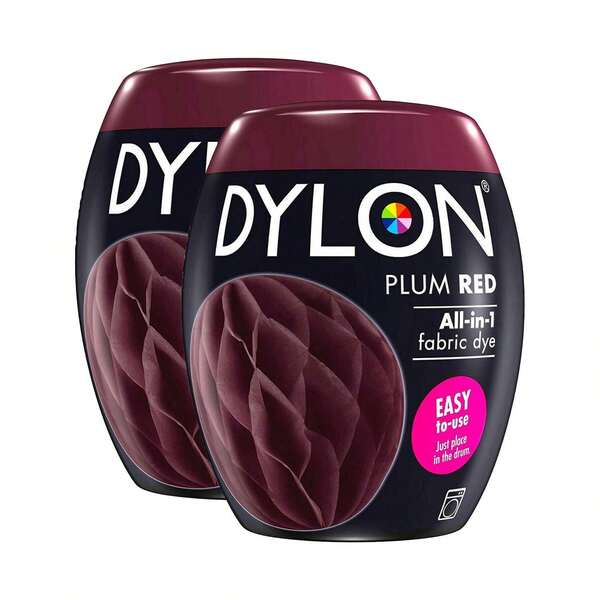 Dylon Washing Machine Fabric Dye Pods 2 Pack 350g Each For Clothes, Home Textiles And Soft Furnishings, Convenient Solution For Colouring And Reviving Fabrics At Home