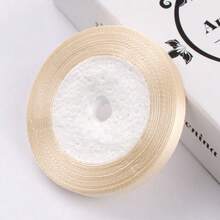 1pc 1/1.2/2CM X25 Yards Polyester Black/White/Beige Ribbon, Suitable For Gift Wrapping, Party Favors, Wedding Decoration, Bow Making, Bouquets, Sewing Projects And Crafts - Black - View 15