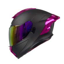 Crown Racing Compact Motorcycle Helmets, Full Face Motorcycle Street Bike Helmet, DOT Approved Model-600 - Màu xanh da trời - Xem 9