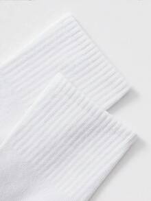 6/12/24 زوج من جوارب قصيرة بيضاء للأطفال، جوارب متوسطة الطول، جوارب رياضية، جوارب أطفال، مناسبة للحياة اليومية/الارتداء، قابلة للتنفس، مريحة، ناعمة، جوارب أطفال بدون كعب، جوارب رقبة مستديرة، مناسبة للأطفال من سن 1-16 سنة للارتداء - متعدد الألوان - مشاهدة 3