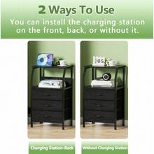 Nightstands - Black - View 5