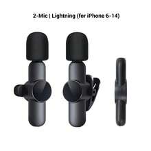 HITOZON Wireless Microphone Compatible With Iphone/Android Phone,Crystal Clear Sound Quality Recording Mic For Video/Audio/Vlog Recording,Wireless Lavalier Microphone For Teaching, Interviews, Live Streaming