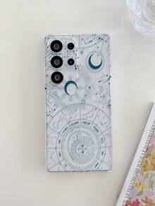 1pc Fashionable Creative Moon, Sun, Planet Pattern Soft TPU Transparent Phone Case, Anti-Scratch, Anti-Fingerprint, Camera Lens Protection Compatible With Apple, Compatible With Samsung, Nothing, Pixel, INFINIX, Redmi - Multicolor - View 4