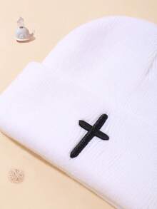 3 Pieces Set Of Fashionable Cross-Stitch Is Perfect For Babies, Girls And Boys. The Warm Knitted Cap Is The Perfect Choice For Babies To Wear Daily, Play Outdoors And Have Family Gatherings. With The Cute Cross-Stitch, It Becomes A Mysterious Gift