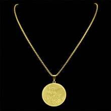 Archangel St.Michael Protect Us Necklace For Women Men Stainless Steel Saint Michae Chain Jewelry NZZZ689S02 - Necklace - View 7