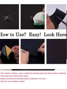 Leather Repair Patch, Leather Tape 20*54 Inch, Self-Adhesive Leather Repair Patch For Sofas, Couch, Furniture, Driver Seat, Car Boat Seats Couch Chairs Shoes Handbags Jackets First Aid Patch Fix Tear Kit, Vinyl Chairs - Brown - View 9