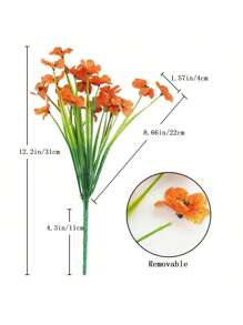 10Pcs 31cm/12.2inch Artificial Plants – UV-Resistant Outdoor Faux Greenery. For Home Decor, Kitchen/Room Decor, And Indoor/Outdoor Hanging Planters As Wall Decor,Garden And Courtyard Decoration, Halloween Decor,Home Decorative Fake Plants,Fall Decor Bedroom,Fall Room Decor,Fall Home Decor,Wedding Items,Autumn Home Decor,Halloween Home Decor,Halloween Decorations.