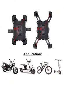 1 件 360° 可旋转电动自行车/摩托车防滑手机支架/手机及手机配件/车载支架/手机支架/车把手机支架