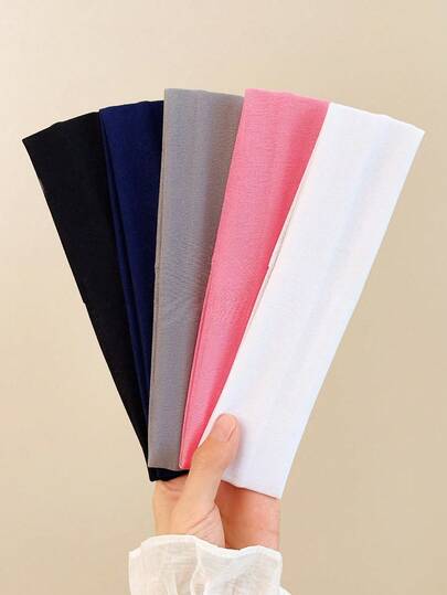 5条装女士纯色运动发带，咖啡色，适合瑜伽、跑步、普拉提等运动，吸汗透气，高弹力，四季皆宜，可作围巾、情人节礼物、秋季礼物、旅行礼物、美发工具、女士配饰、发饰、秋季礼物、女士、美发工具、发饰、礼物、礼物、旅行礼物、发饰、成人圣诞礼物、发饰、女士配饰、圣诞礼物、成人礼发饰、美容圣诞礼物、女士时尚发带