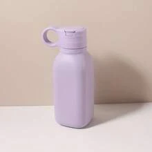 450ML 兒童矽膠吸管水瓶，純色便攜戶外運動水杯 - 彩色 - 查看 12