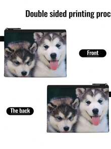 1 Set Mochila duradera de poliéster con elemento animal, incluye estuche para lápices para útiles de oficina, herramientas, conveniente para viajes al aire libre, picnic, mochila multifuncional tipo bandolera, regalo para volver a la escuela