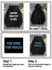 Anpassad herrtröja med grafik och text, personifiera med din/parets/familjens/husdjurets/vännens välsignelse, lyckocitat, anpassad text/namn/välsignelse/högtid/årsdag, höstvinter, långärmad topp - Svart - Visa 4