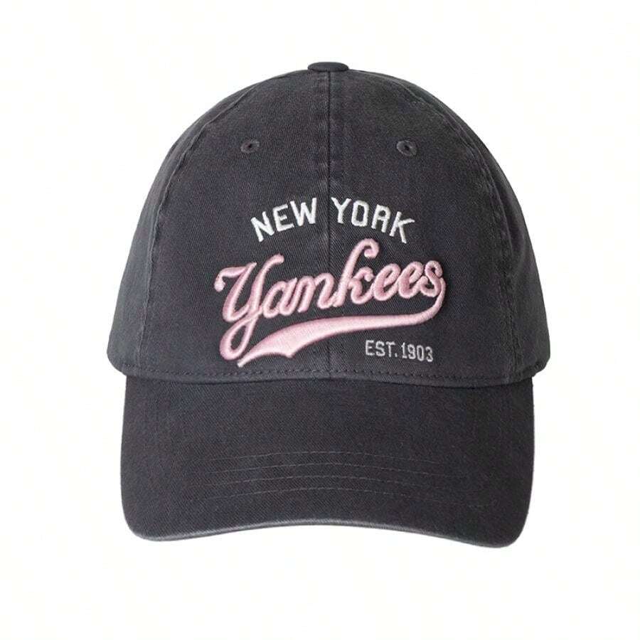 MLB Mũ bóng chày trẻ em, mũ thể thao, mũ thường ngày chống nắng khi đi du lịch, mũ lưỡi trai mềm kiểu dáng đại học 7ACPVT15N - Màu xám than nhạt - Xem 1