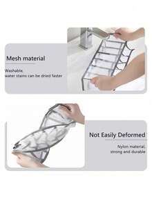 1件/3件大号衣柜衣物分隔收纳7柜储物盒可洗抽屉式衣柜收纳盒内衣折叠储物袋衣橱整理和存储衣服收纳盒卧室 - 灰色 - 查看 7