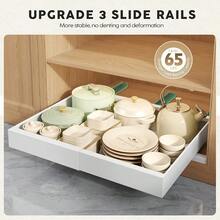 4/2/1pcs Expandable Pull-Out Drawer Organiser, 21-Inch Deep Adjustable Storage Dividers For Kitchen Cabinet - Multicolor - View 13