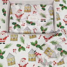 60/30/10 Christmas Gingerbread Man Tissue Paper - 20x34 Inches Gingerbread And Polka Dot Design, Lightweight Protective Packaging, Santa Claus, Christmas Stockings, Lights, Christmas Tree Leaves, For Gift Wrapping, Fragile Item Protection, Holiday Decorations (Candy Cane Stripes, Blue Stars), Gingerbread Decorations, Holiday Wrapping, Holiday Style, Holiday Theme Prints, Seasonal Wrapping, Holiday Decorations, Party Planning Christmas Christmas Decorations Christmas Pajamas Christmas Gifts Christmas Decor